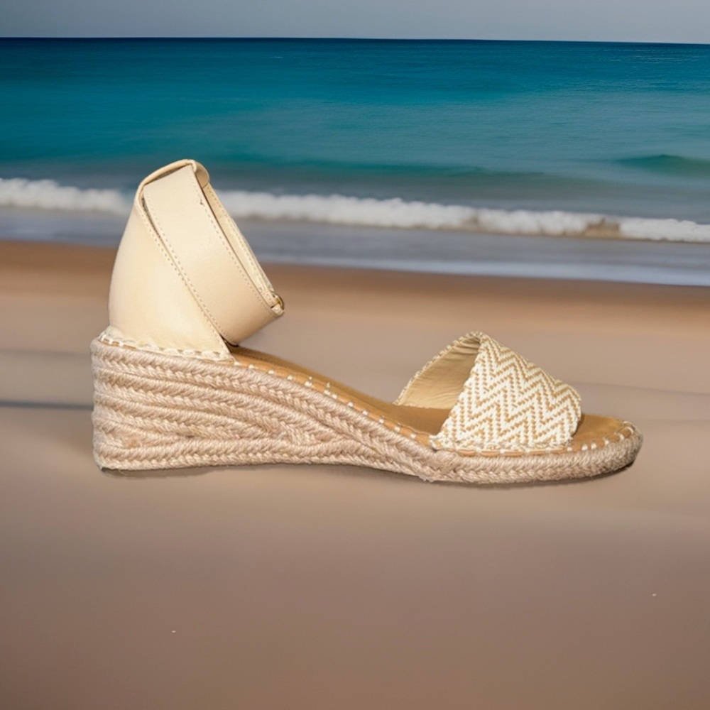 Tommy Bahama Mini Mayla Espadrille Wedge Sandals Women Size 8 Beach Resort NWOT